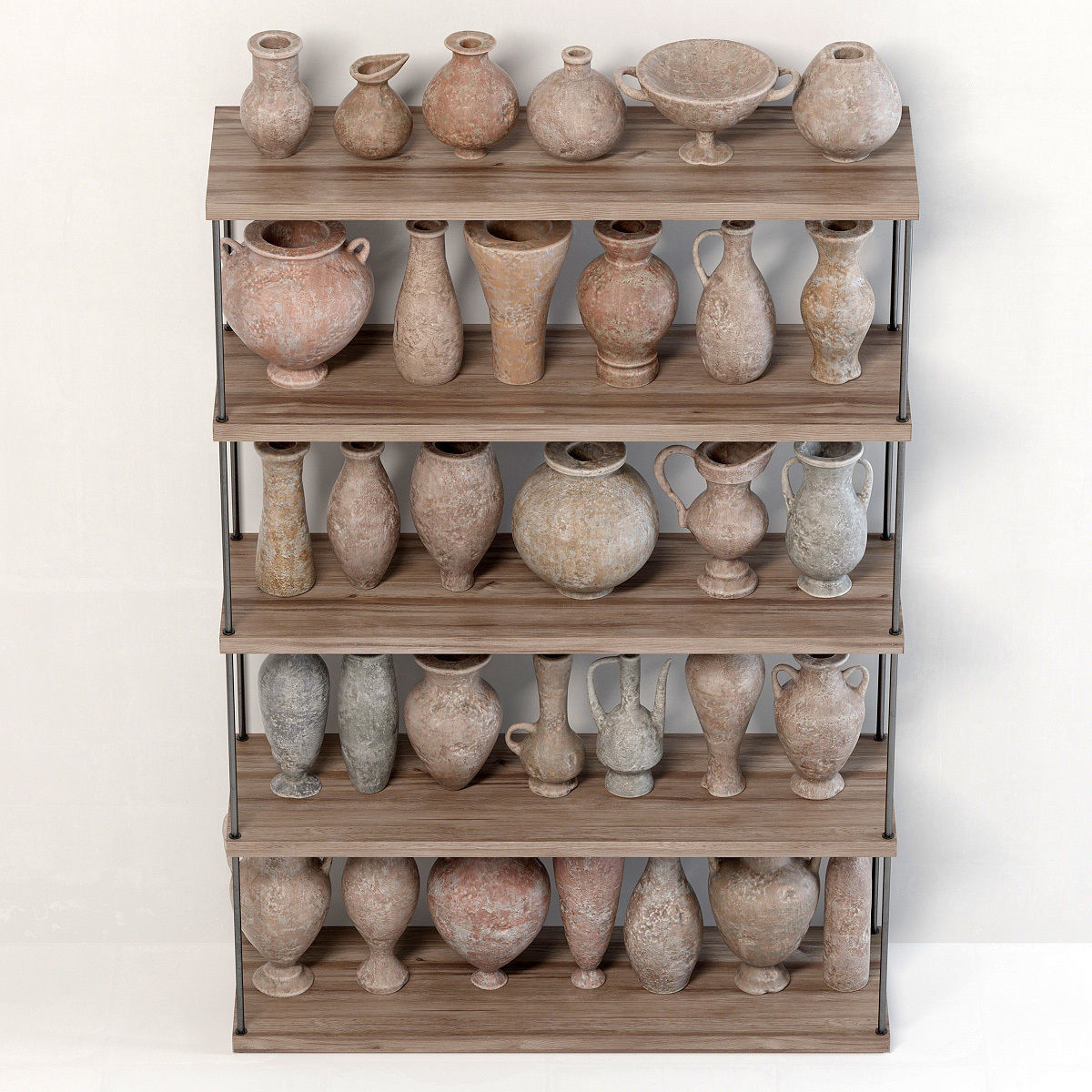 Dishes decor clay BIG collection n1 3D model_10