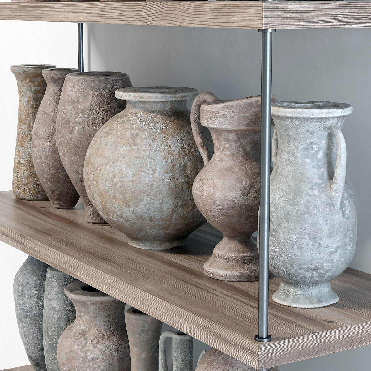 Dishes decor clay BIG collection n1 3D model_7