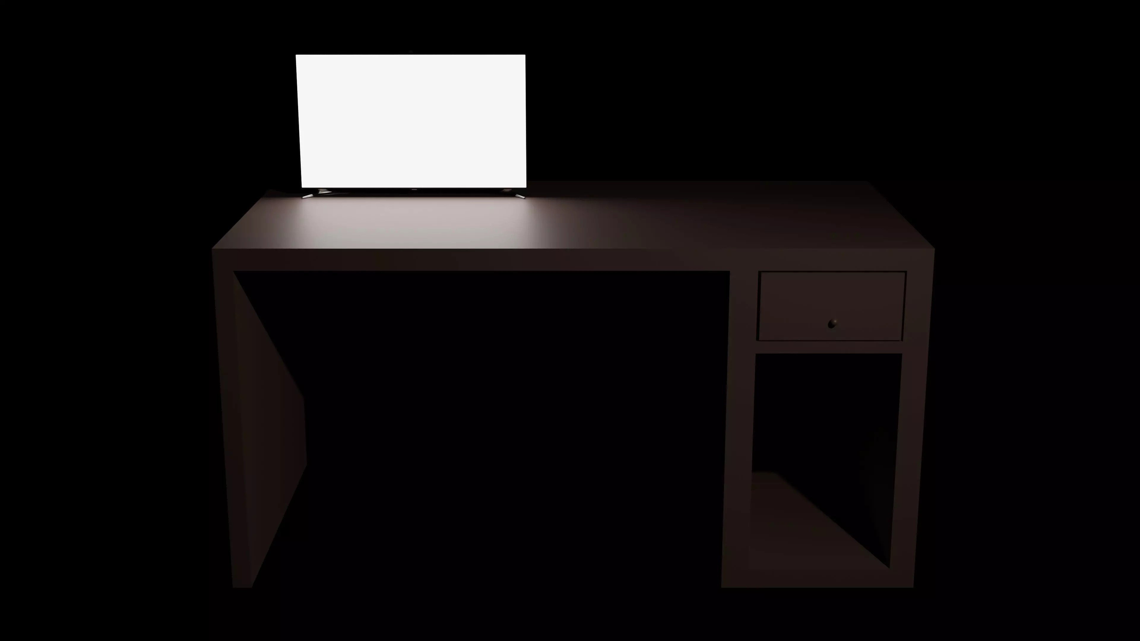 Desk Setup  Free 3D model_0