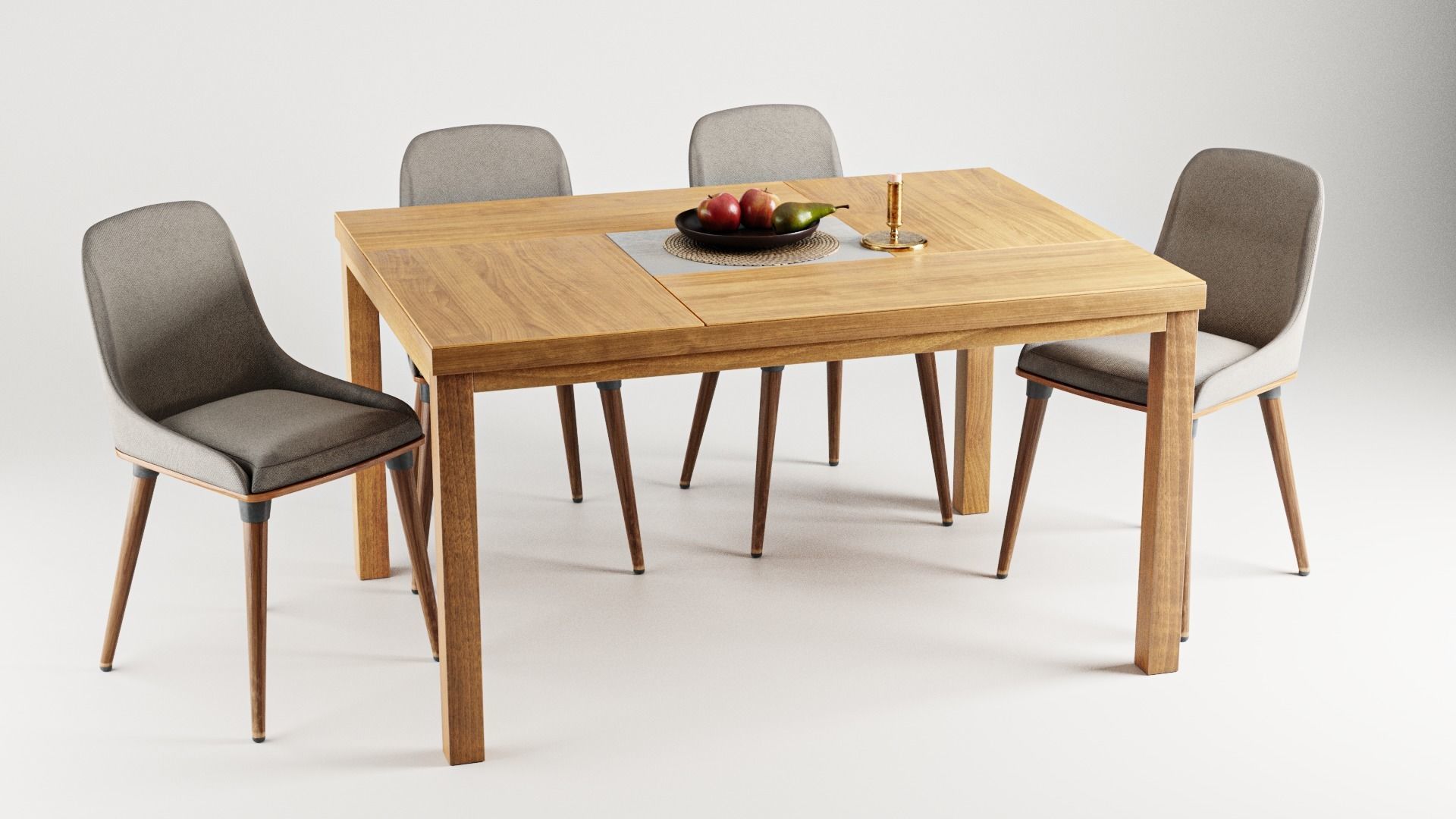 FREE 3D MODEL Chair and Table Free 3D model_4