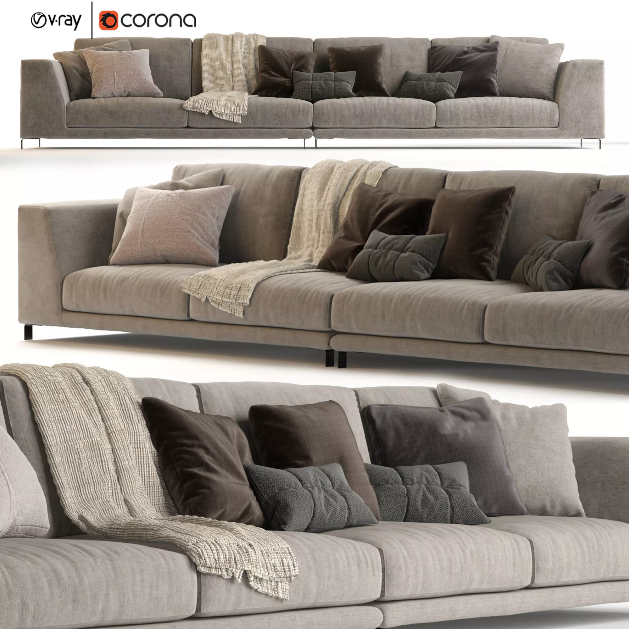 Artis Sofa by DITRE ITALIA 3D model_0