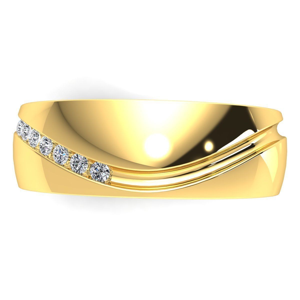 Fancy Design Diamond Ring 3d Model print 3D print model_9