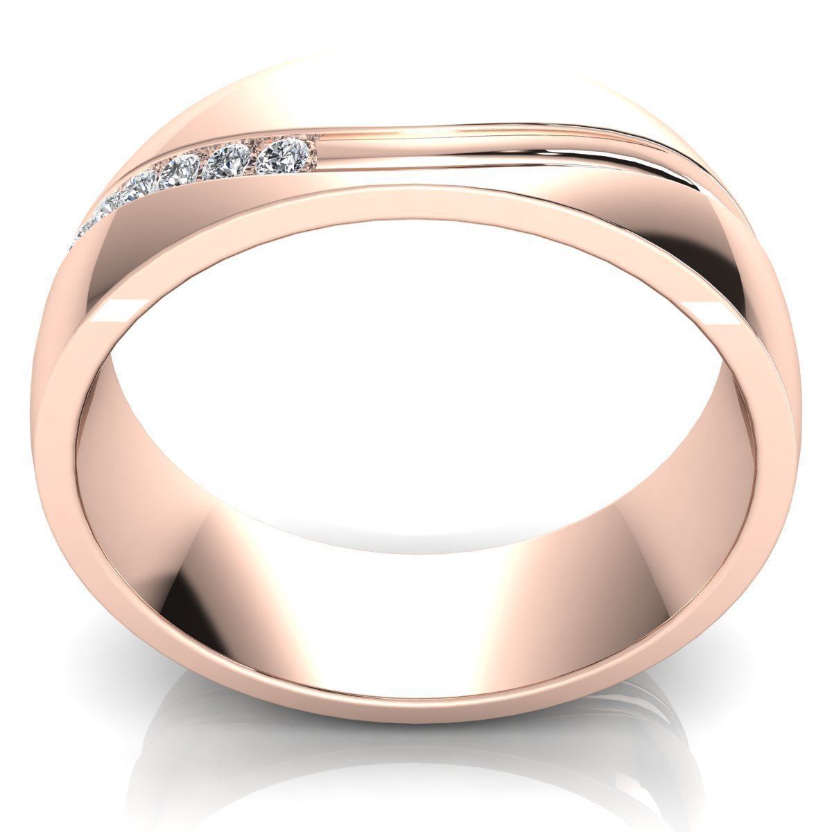 Fancy Design Diamond Ring 3d Model print 3D print model_4
