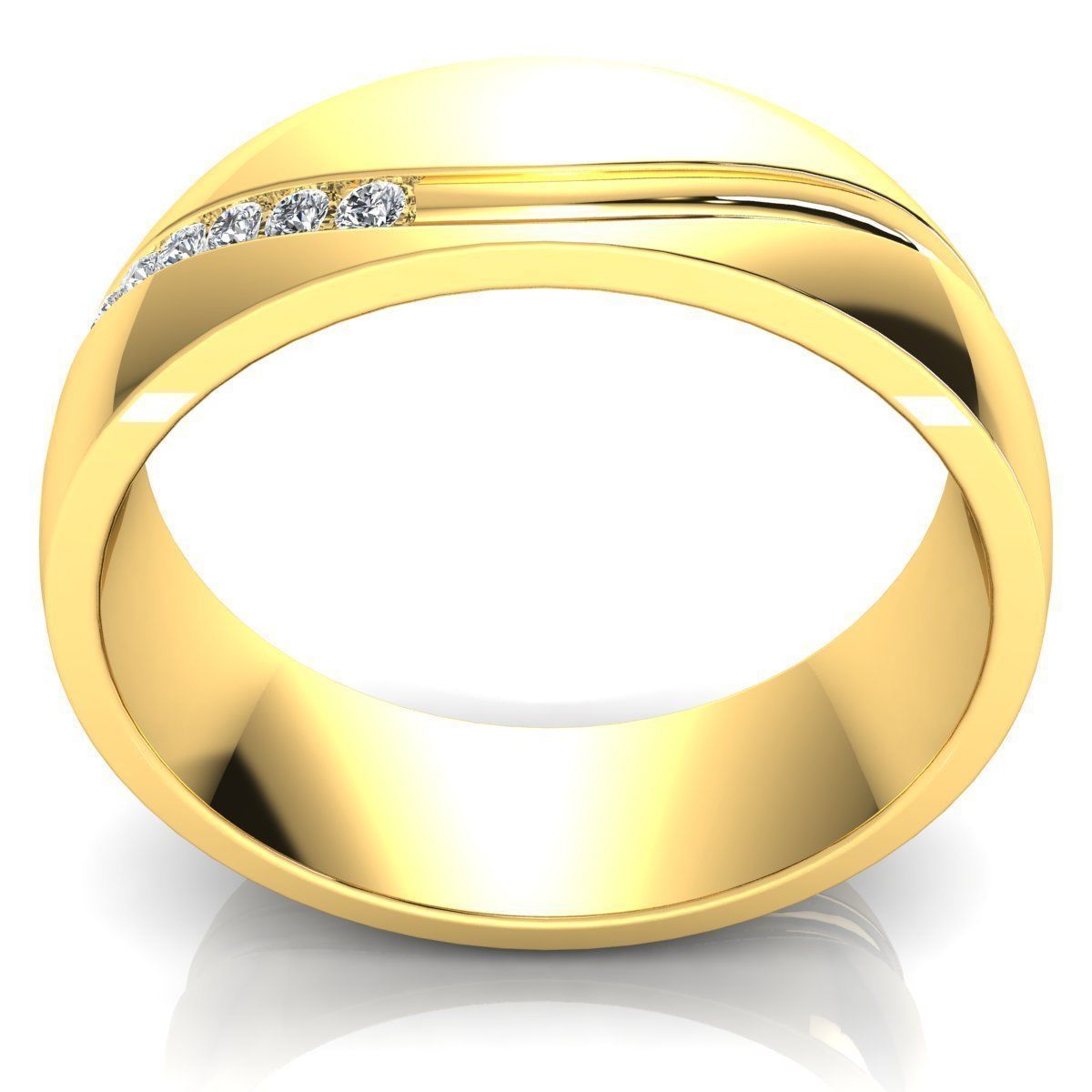 Fancy Design Diamond Ring 3d Model print 3D print model_5
