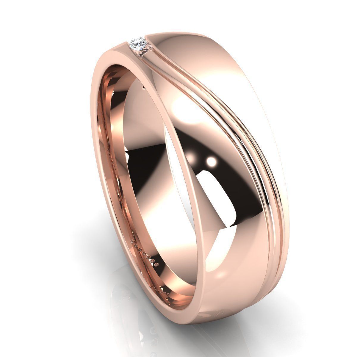 Fancy Design Diamond Ring 3d Model print 3D print model_11