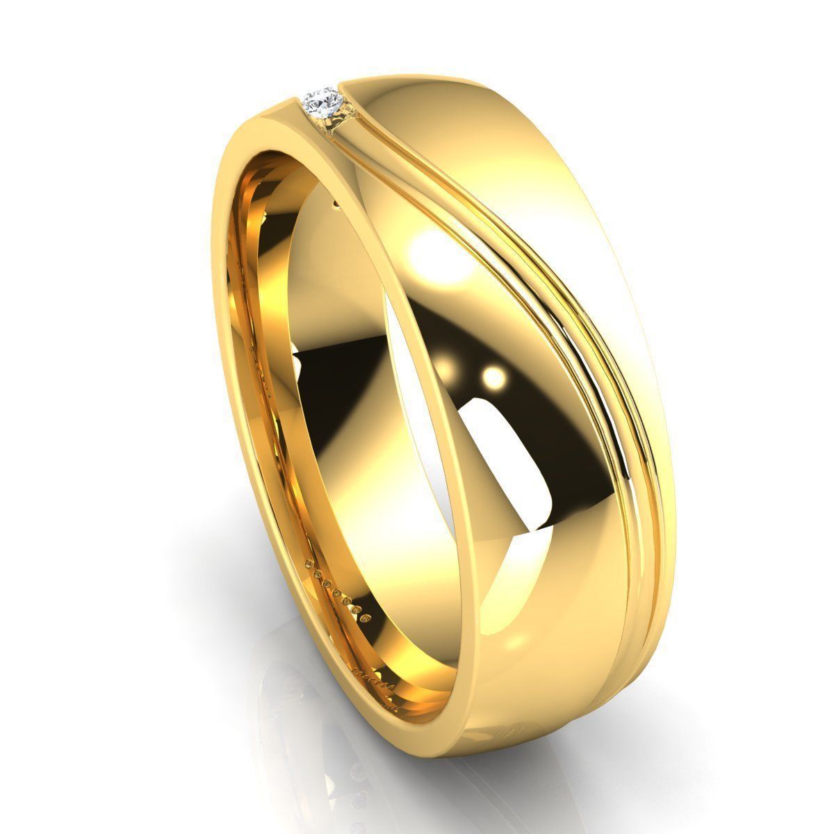 Fancy Design Diamond Ring 3d Model print 3D print model_12