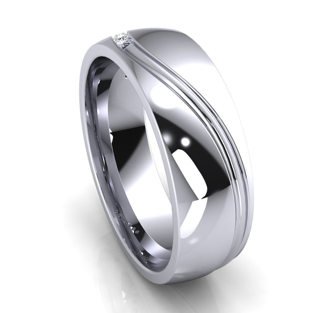 Fancy Design Diamond Ring 3d Model print 3D print model_10