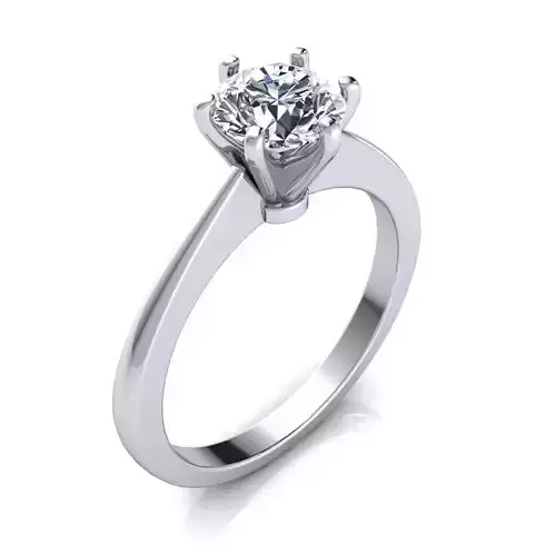 Luxury Solitaire Ring 3d Model Print 3D print model Luxury Solitaire Ring 3d Model Print 3D print model