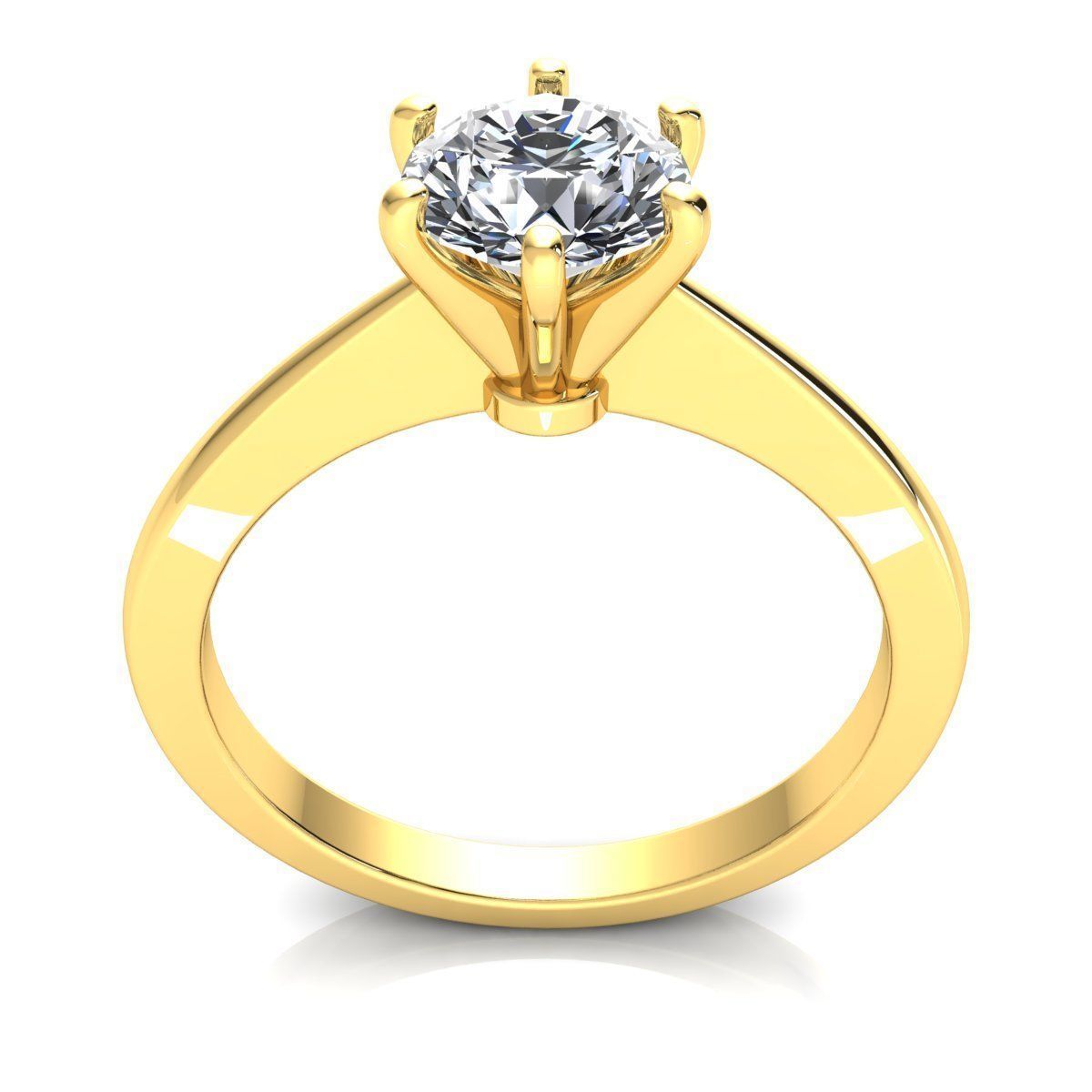 Luxury Solitaire Ring 3d Model Print 3D print model_6