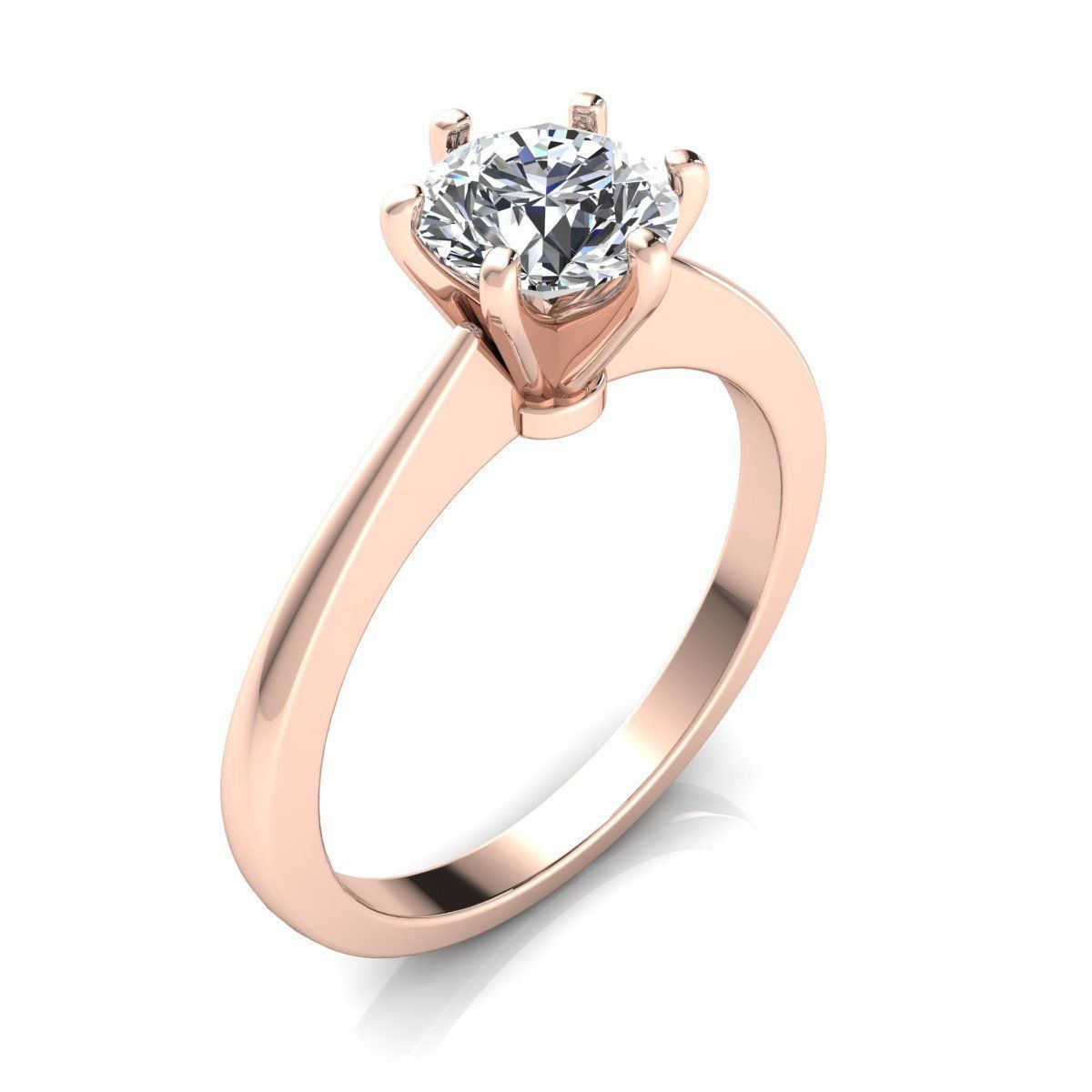 Luxury Solitaire Ring 3d Model Print 3D print model_1