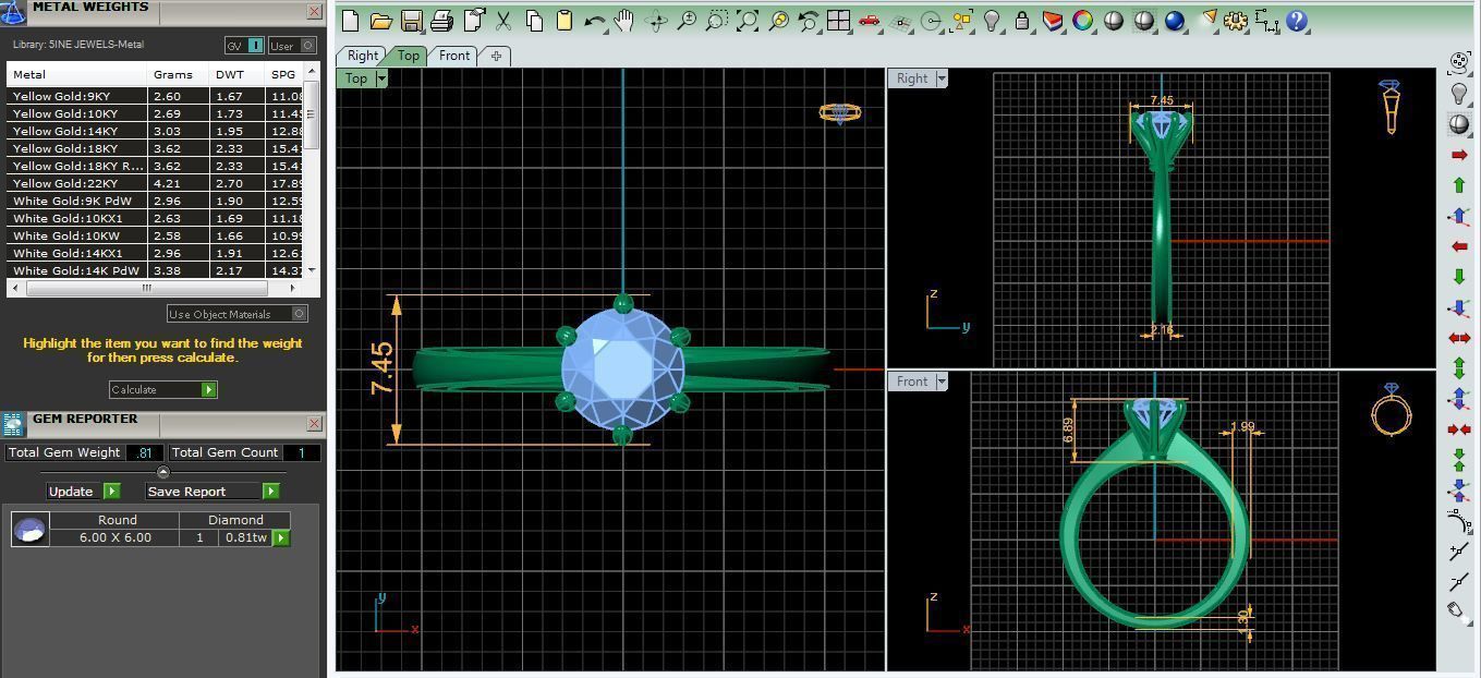 Luxury Solitaire Ring 3d Model Print 3D print model_4