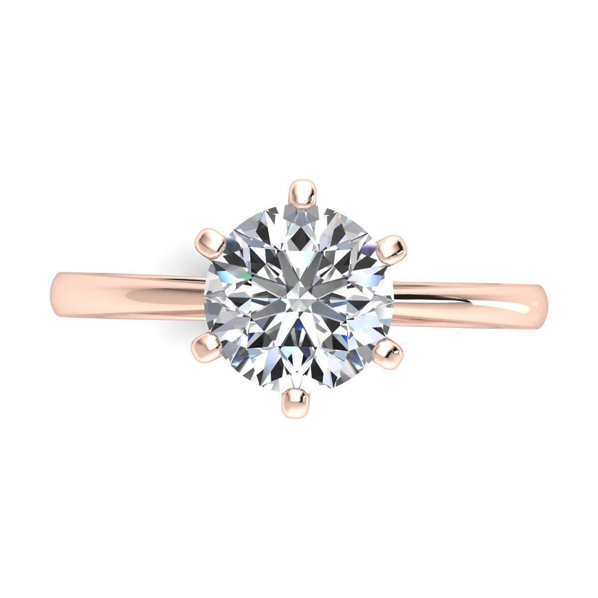 Luxury Solitaire Ring 3d Model Print 3D print model_8