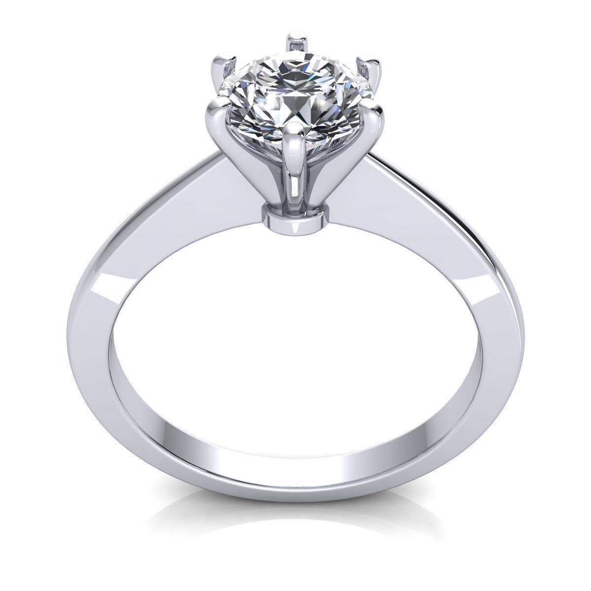 Luxury Solitaire Ring 3d Model Print 3D print model_3
