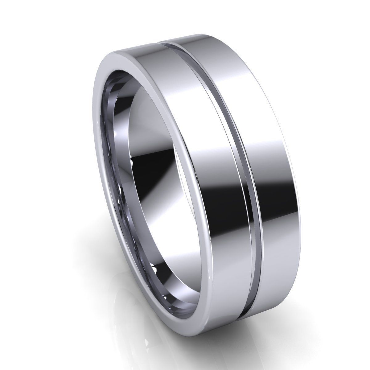 Plain Band Ring 3D print model_10