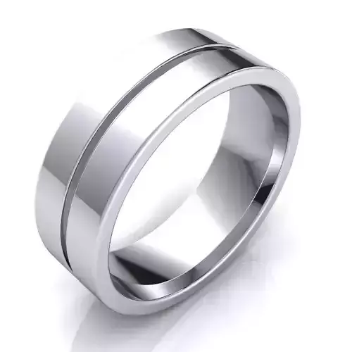 Plain Band Ring 3D print model Plain Band Ring 3D print model