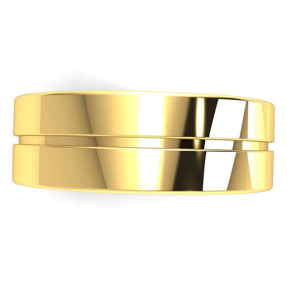 Plain Band Ring 3D print model_9