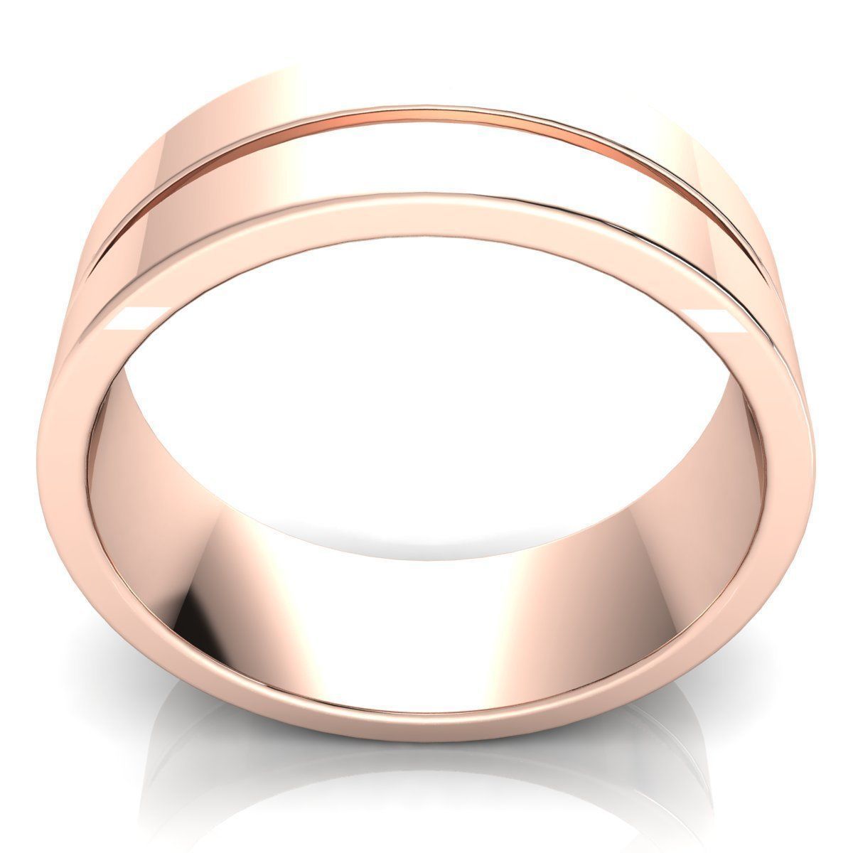 Plain Band Ring 3D print model_5
