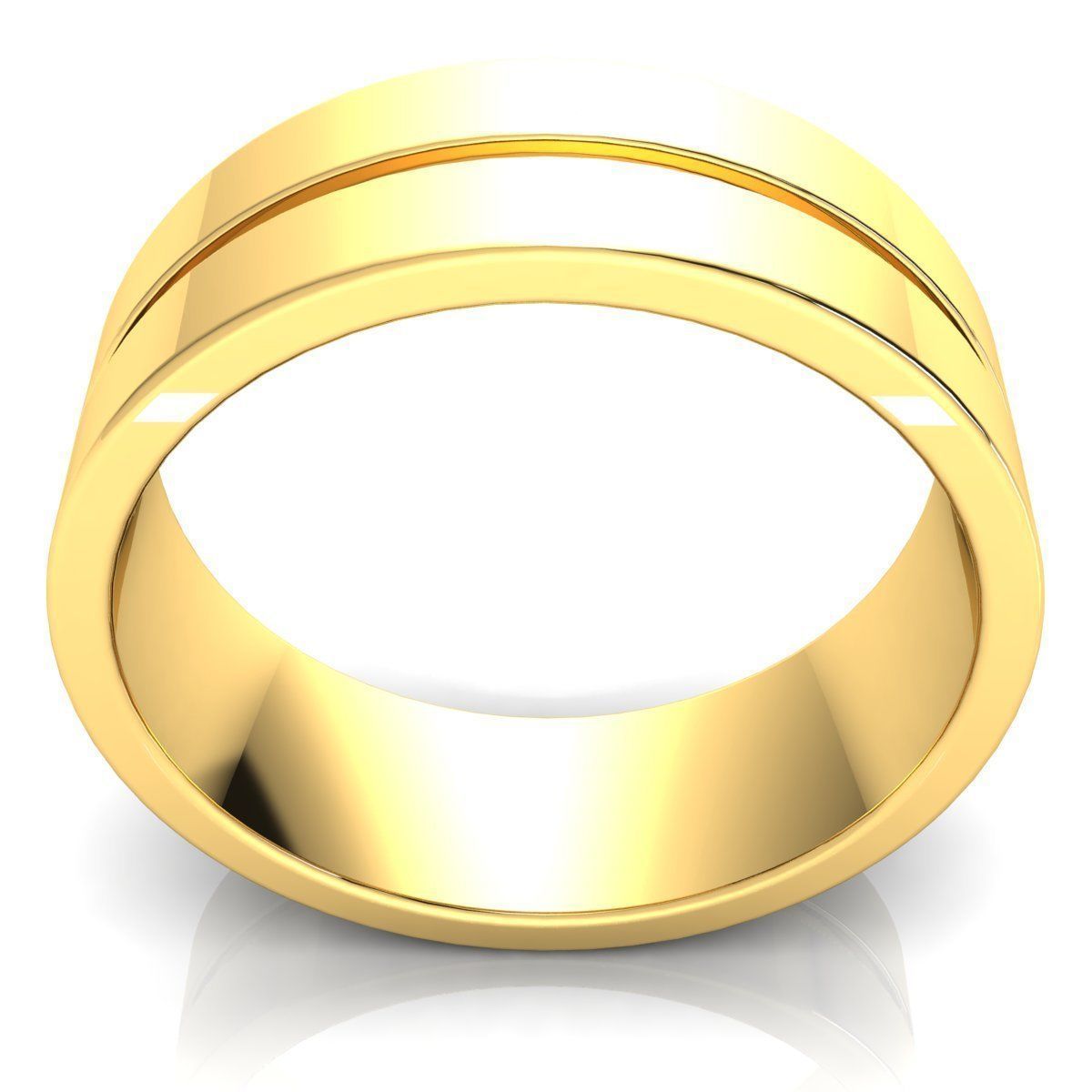 Plain Band Ring 3D print model_6