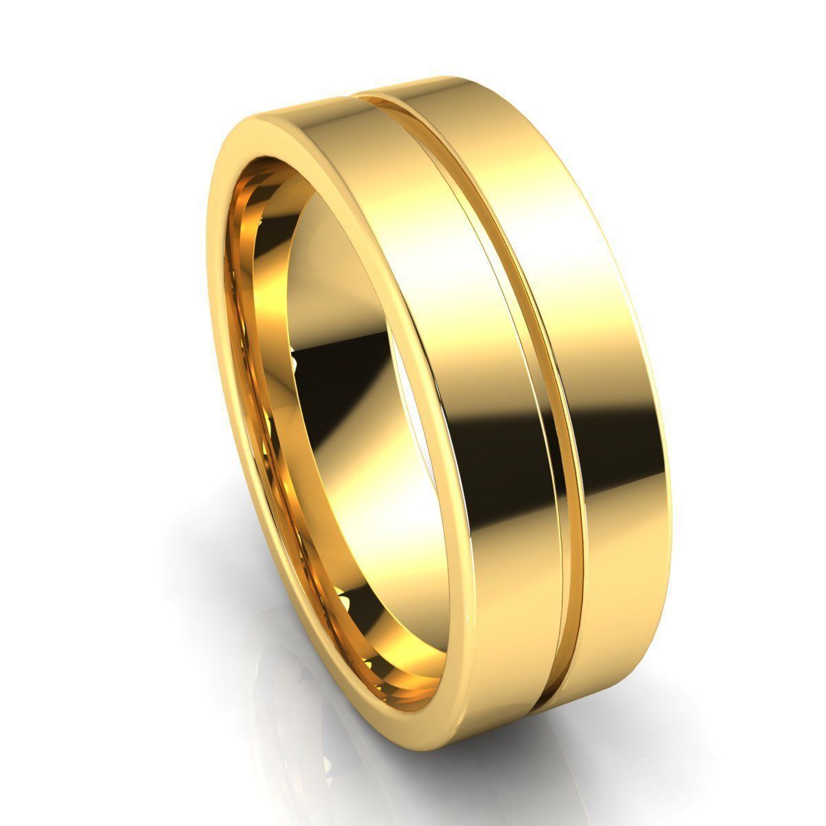 Plain Band Ring 3D print model_12