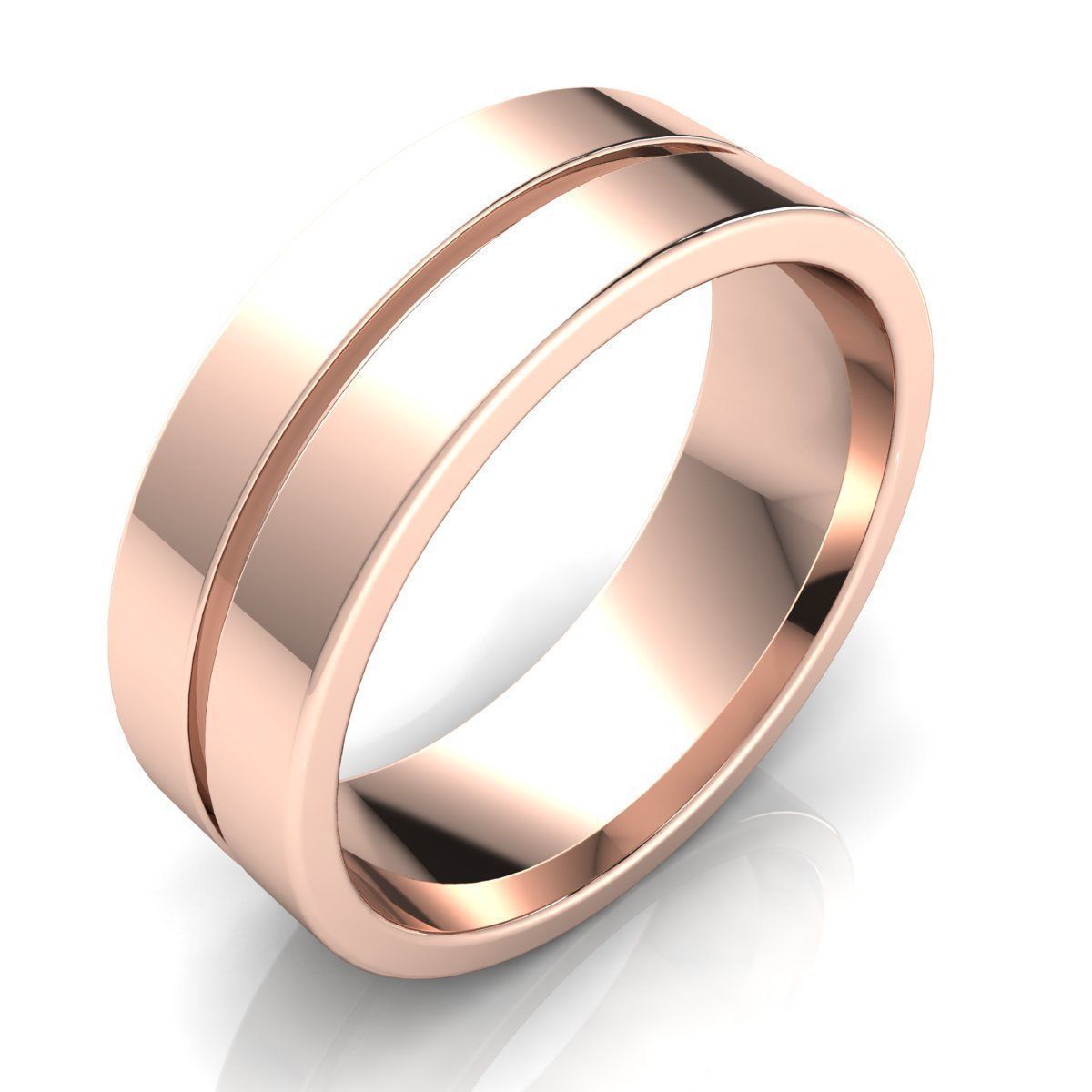 Plain Band Ring 3D print model_1