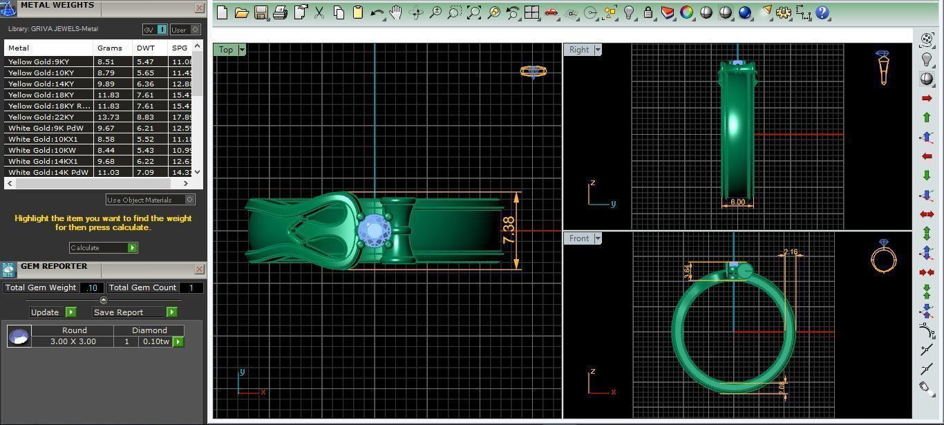 Fancy Ring 3d model print 3D print model_4