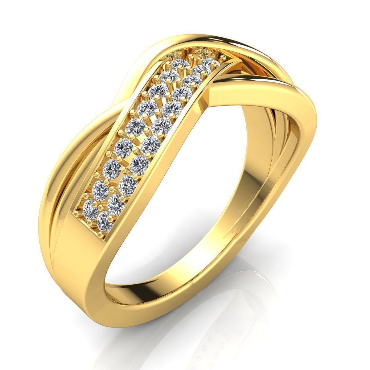 luxury Diamond Ring 3d Model print 3D print model_2