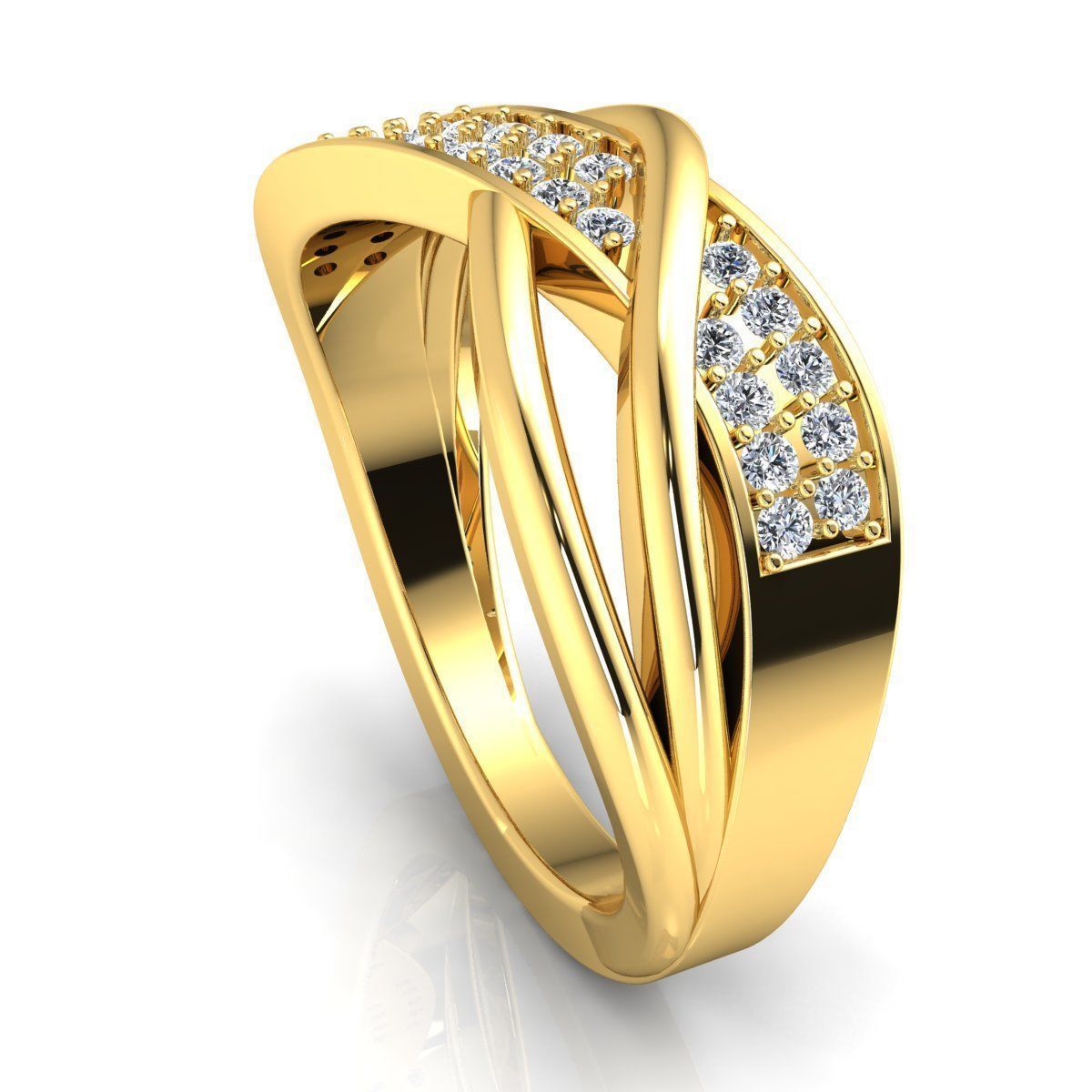 luxury Diamond Ring 3d Model print 3D print model_12