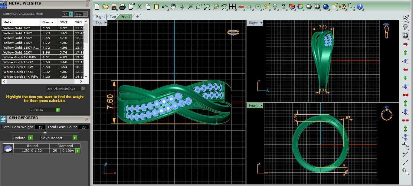 luxury Diamond Ring 3d Model print 3D print model_8