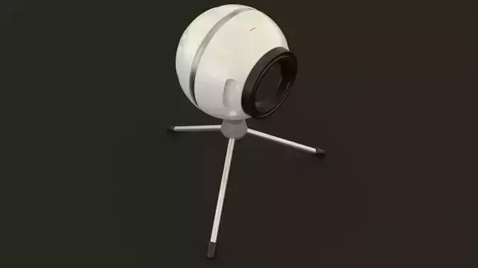 Webcam ball on tripod 3D model