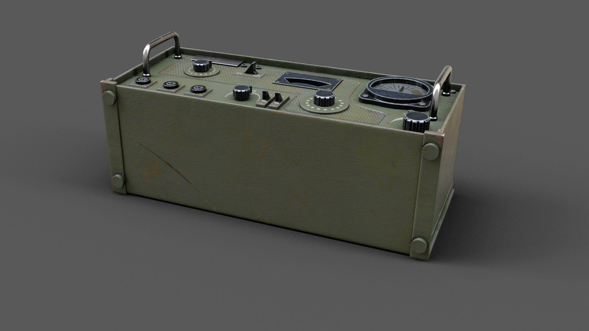 3D model WW2 Military radio VR / AR / low-poly | CGTrader