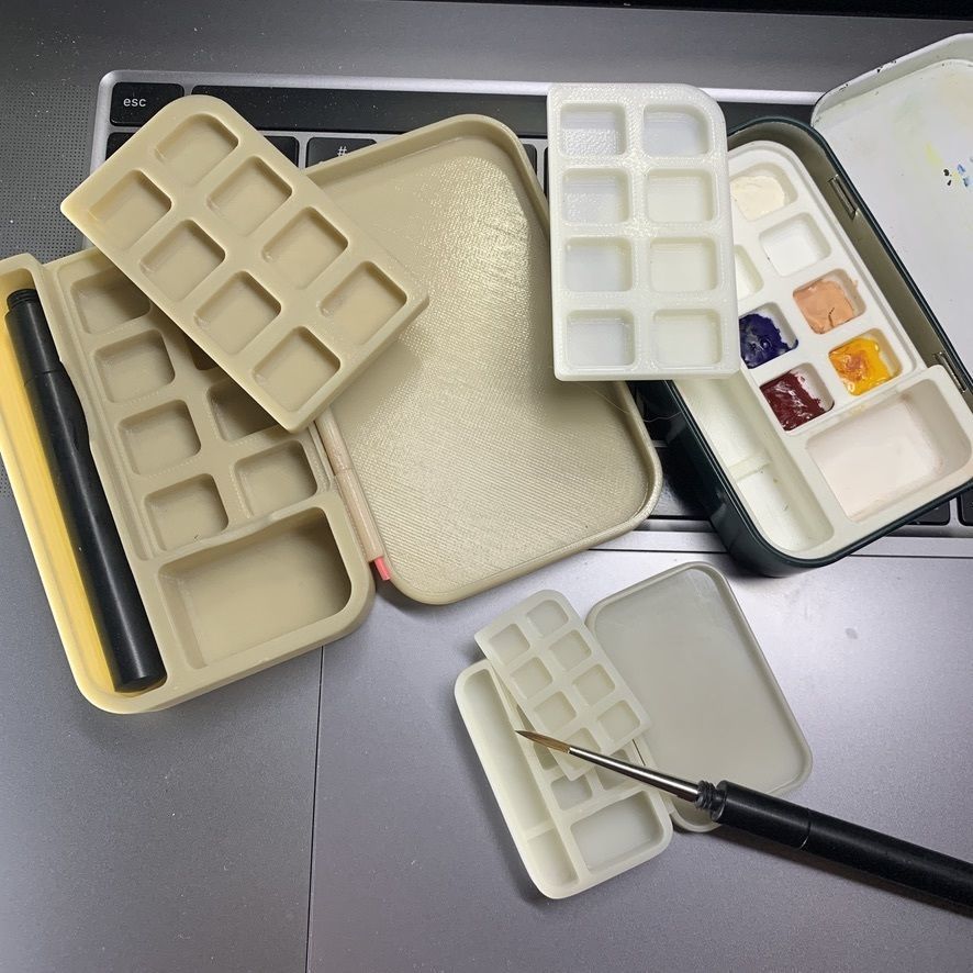 Watercolor palette fit to Altoids can 3D print model_7