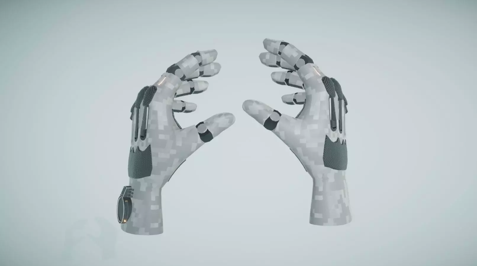 Sci Fi VR Hand Low-poly 3D model_0