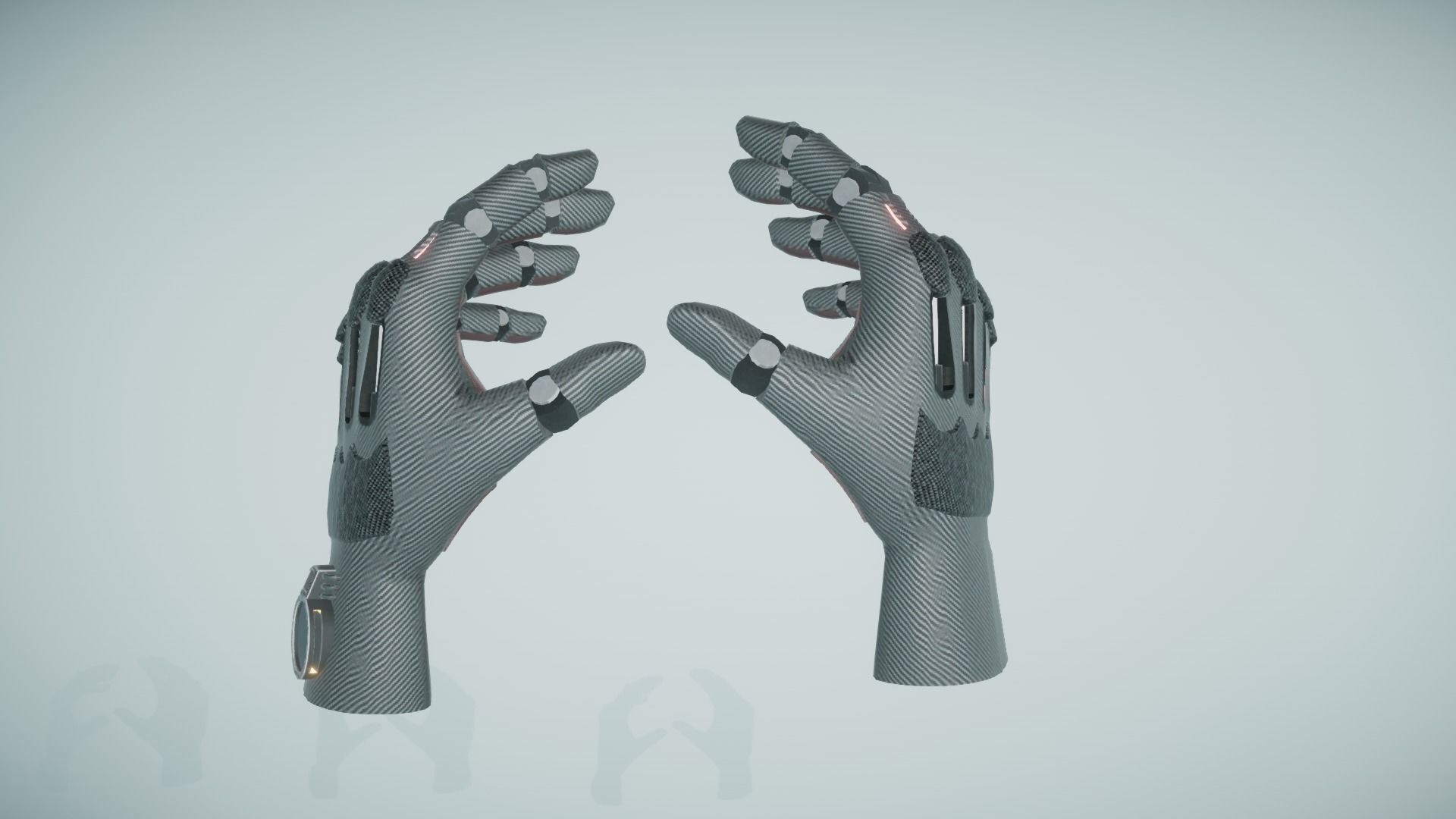 Sci Fi VR Hand Low-poly 3D model_2