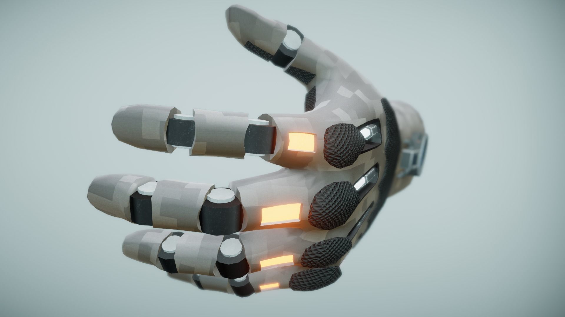 Sci Fi VR Hand Low-poly 3D model_5