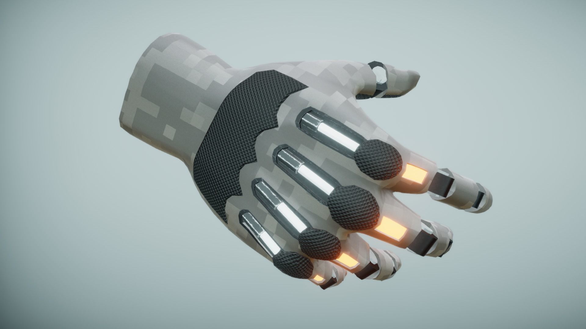 Sci Fi VR Hand Low-poly 3D model_8