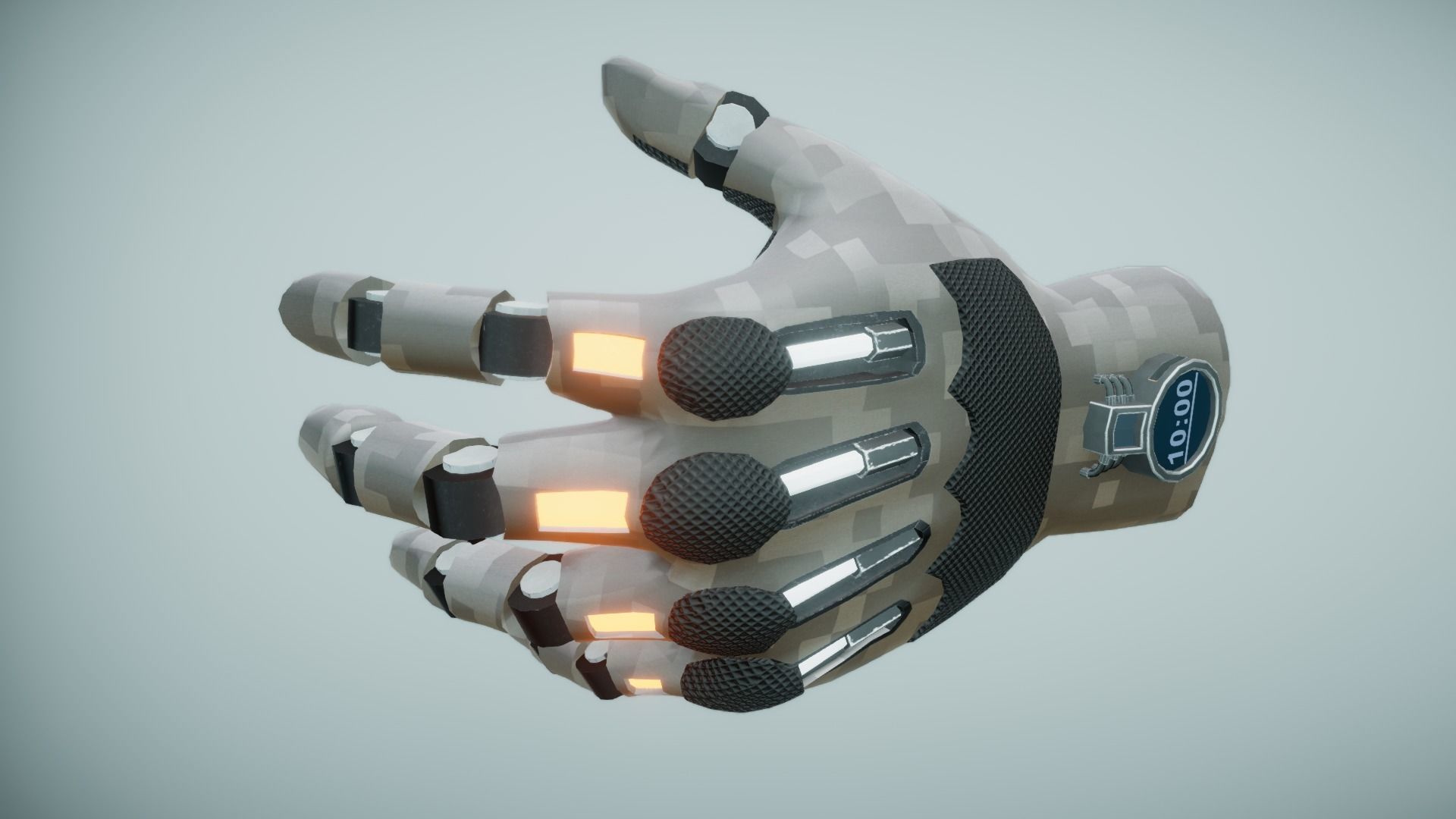 Sci Fi VR Hand Low-poly 3D model_4