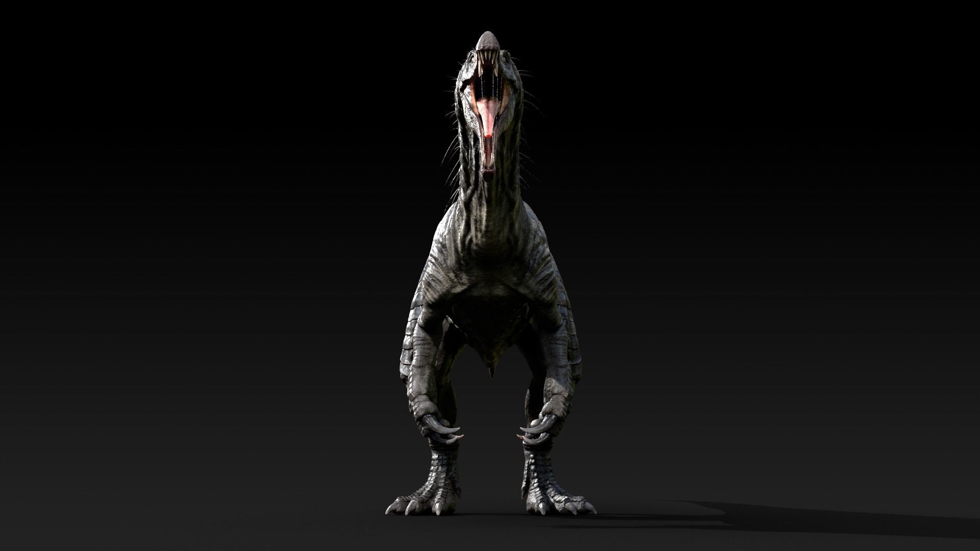Suchomimus tenerensis Low-poly 3D model_5