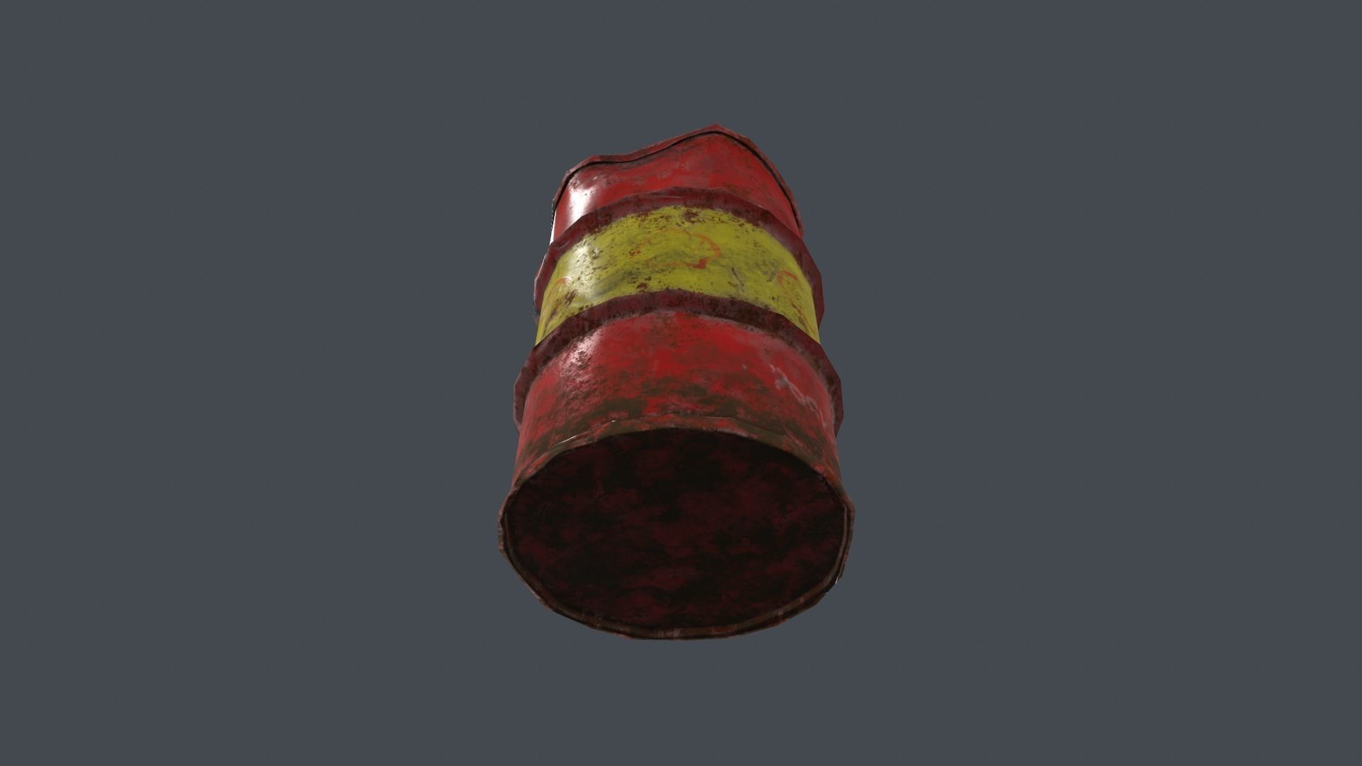 Shell Barrel 3 in 1 Low Poly Low-poly 3D model_9
