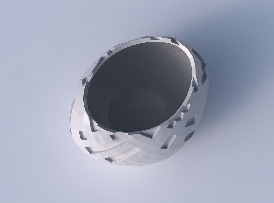 Bowl compressed 2 with cavities 3D print model_2