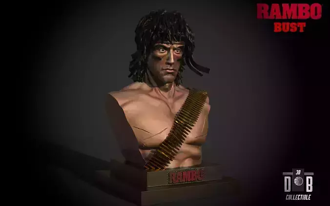 Rambo Bust 