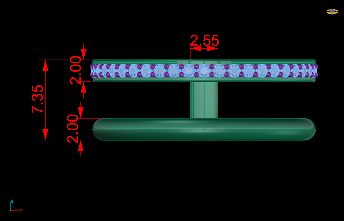 Ring 107 3D print model_6