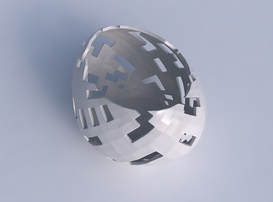 Bowl compressed 2 with cuts 3D print model_1