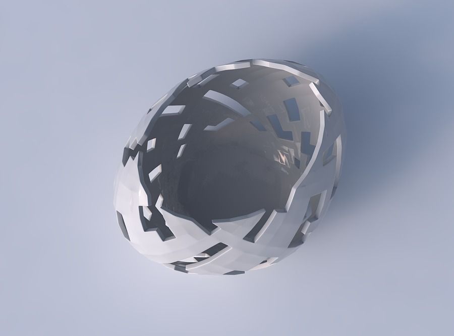 Bowl compressed 2 with cuts 3D print model_2