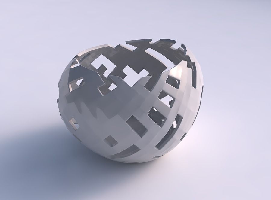 Bowl compressed 2 with cuts 3D print model_0