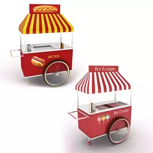Ice cream and Hot dog Cart