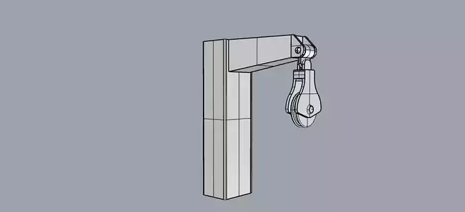 Small boat Crane 3D print model Small boat Crane 3D print model