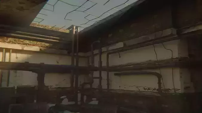 Pipes Room Scene 3D model