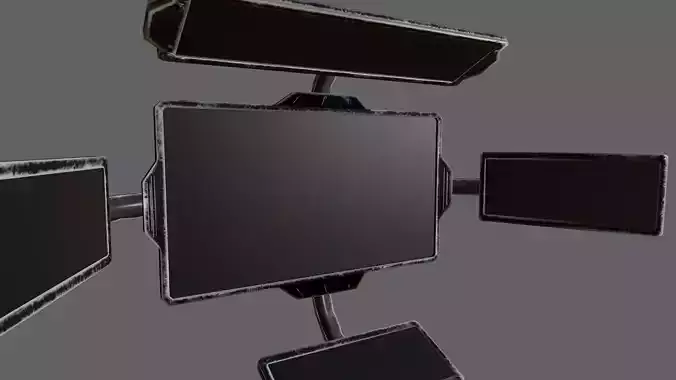 Sci-Fi Screen Low-poly 3D model
