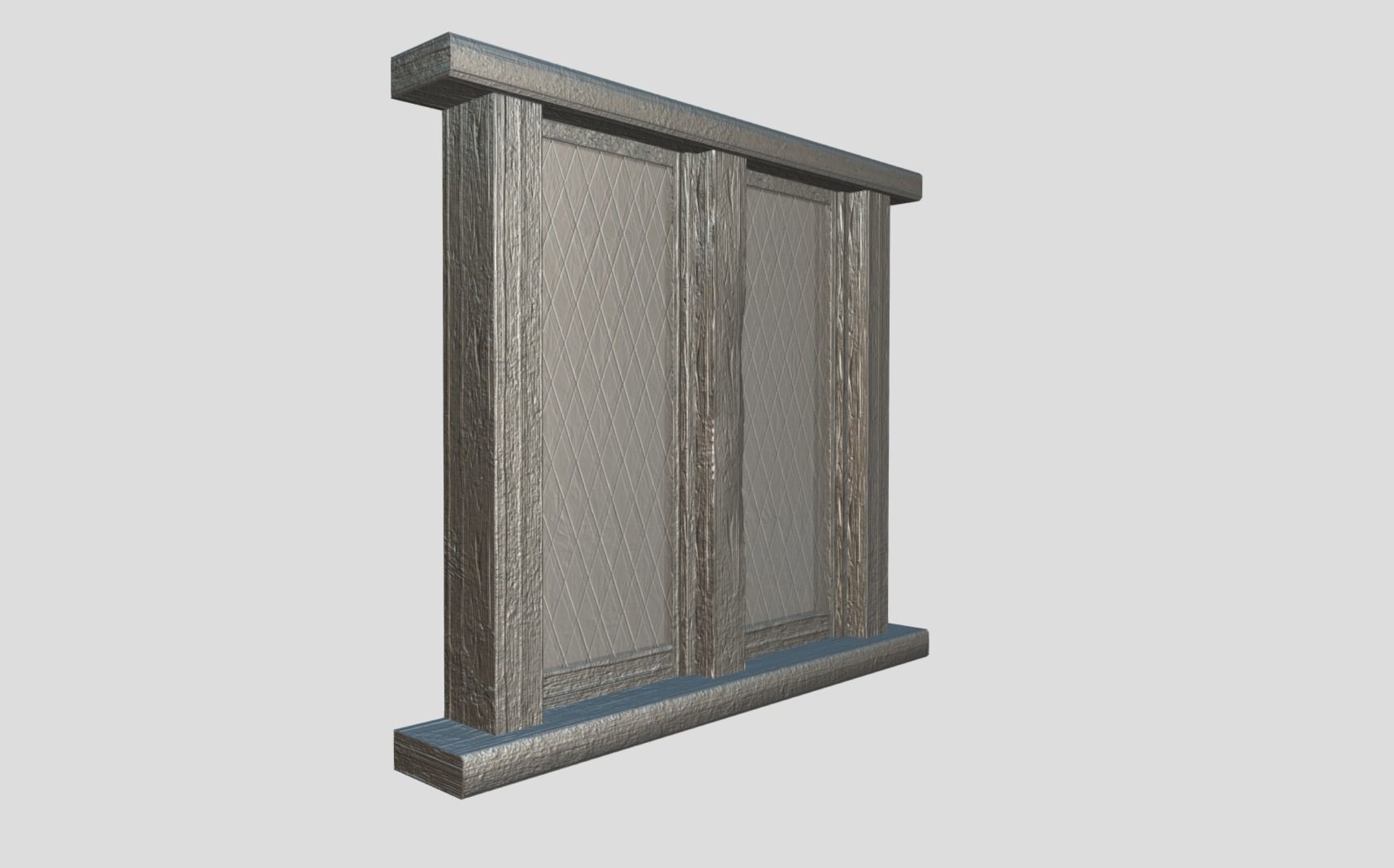 Generic Medieval Window Low-poly 3D model_8