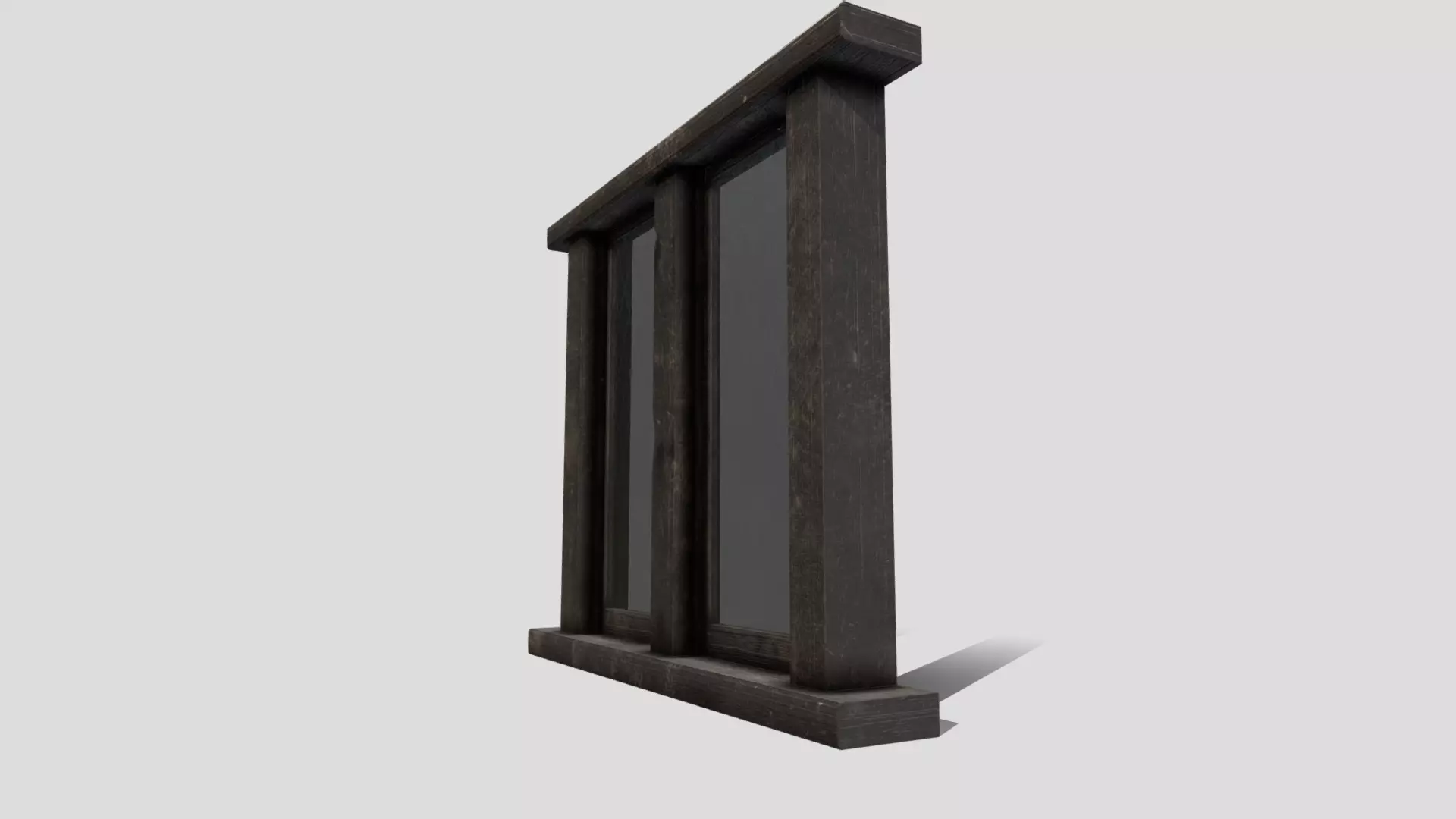 Generic Medieval Window Low-poly 3D model_0